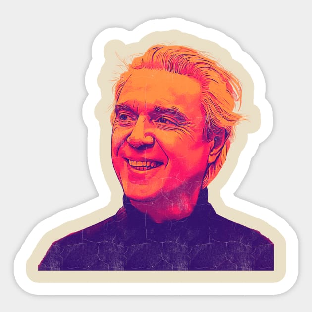 David Byrne 1984 Sticker by BolaMainan